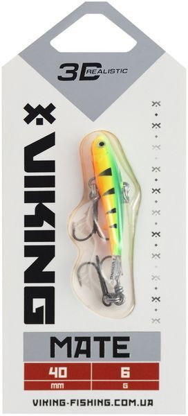 Балансир Viking Fishing Mate Ice Jig 40mm 6g #04 Fire Perch 1919.05.27 фото