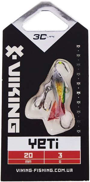 Балансир Viking Fishing Yeti Ice Jig 20mm 3.0g #2 Green Glam 1919.01.60 фото
