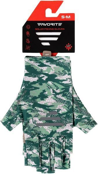 Перчатки Favorite Solar Fishing Gloves 5 Cut S/M к:green 1693.07.63 фото