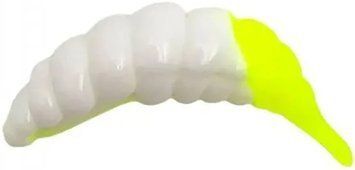 Силикон FishUP Ozi 1.2' cheese taste #131 - White/Hot Chartreuse (10шт/уп) 1864.14.16 фото