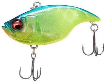 Воблер Megabass Vibration-X Dyna Rattle In S 51mm 10.5g Blue Back Lime 2659.18.47 фото
