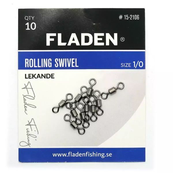 Вертлюжок Fladen Rolling Swivel size 1/0 5pc (15-2110) 15-2110 фото
