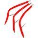 Морський монтаж Fladen Rubber Mac 3 pcs size 14/0 Red (17-817-140) 17-817-140 фото 2