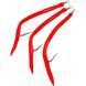 Морський монтаж Fladen Rubber Mac 3 pcs size 14/0 Red (17-817-140) 17-817-140 фото 1