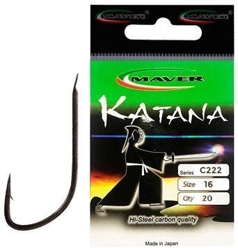 Крючок Maver Katana С222A №18 (15шт/уп) 1300.31.62 фото