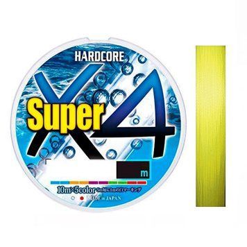 Шнур Duel Hardcore Super X4 150m Hi-Vis Yellow 6.4kg 0.15mm #0.8 (H4486-Y) H4486-Y фото