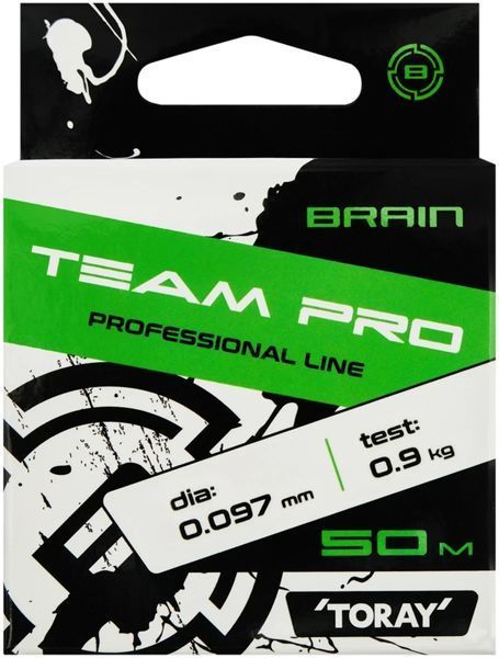 Леска Brain Team Pro 50m (clear) 0.097mm 0.9kg 1858.26.81 фото