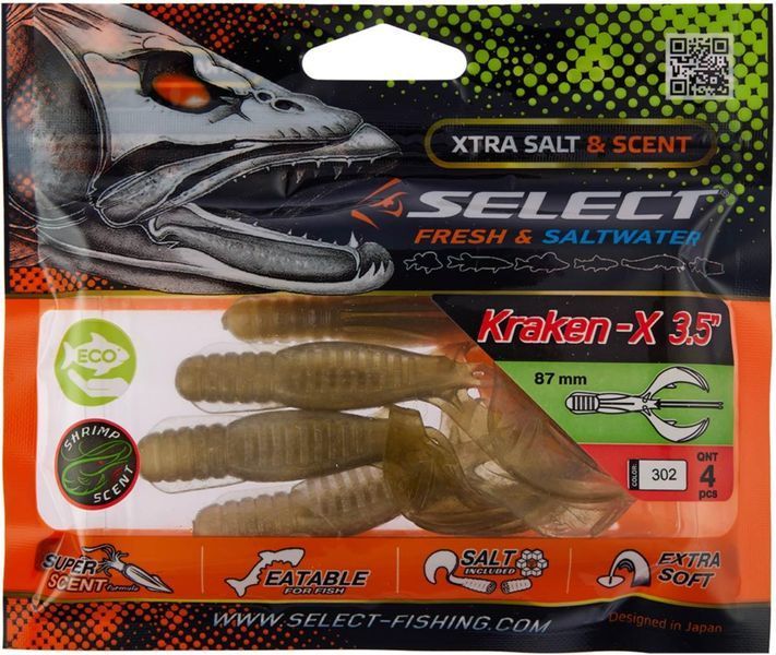 Силикон Select Kraken-X 3.5" #302 (4 шт/уп) 1870.73.17 фото