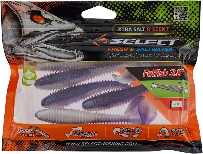 Силікон Select FatFish 3.8" #280 (5 шт./пач.) 1870.72.09 фото