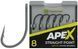 Крючок карповый RidgeMonkey Ape-X Straight Point с бородкой #6 (10 шт/уп) 9168.01.61 фото