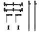 Набор стоек с буз-барами для трёх удилищ Carp Pro Rondel 3 Rods Stand Kit CPRRSK3 фото 1