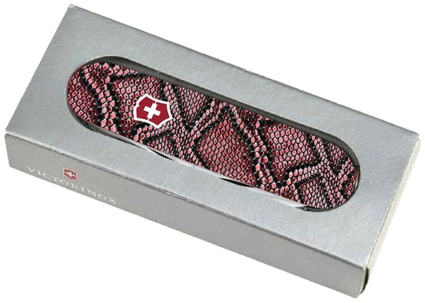 Нож Victorinox Swiss Army Huntsman Design. Кожа питона 61.92.90 фото