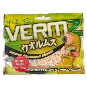 Искусственный опарыш белый Fladen Vermz Maggots 15mm 120pcs (20-5970-01) 20-5970-01 фото