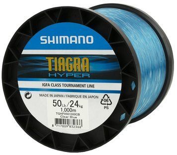 Леска Shimano Tiagra Hyper Trolling 1000m 0.86mm 80lb/37.0kg 2266.31.97 фото