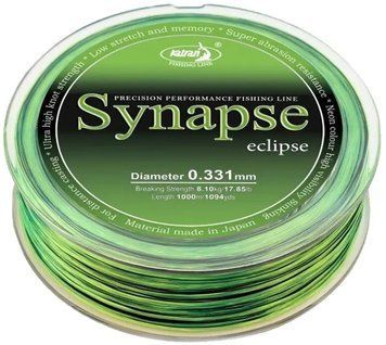Леска Katran Synapse Eclipse 1000m (neon/black) 0.331mm 8.10kg 3500.00.62 фото