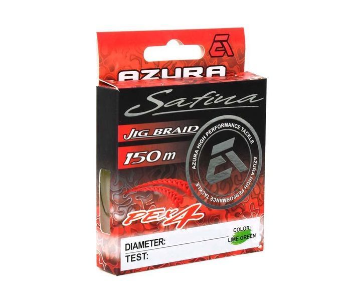 Шнур Azura Safina PE X4 II 150м #0.6 0.128мм ASX-06 фото