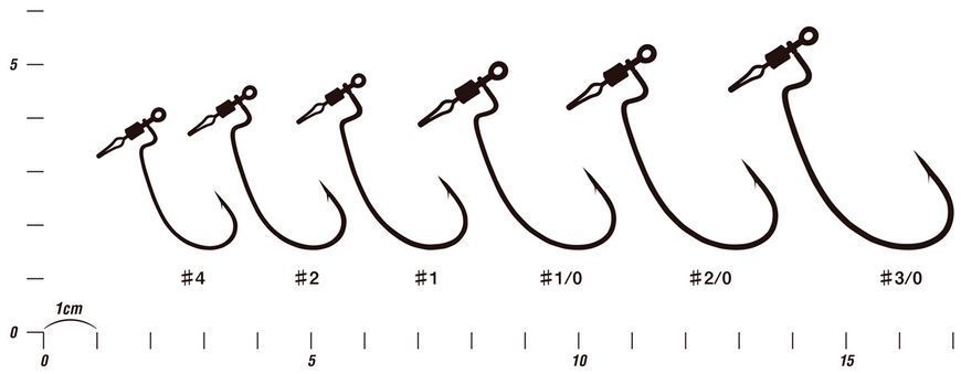 Крючок Decoy Worm117 HD Hook Offset #1 (5 шт/уп) 1562.04.66 фото
