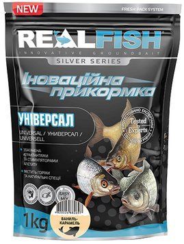 Прикормка Real Fish Silver Series Универсал Ваниль-Карамель 1kg 809.00.39 фото