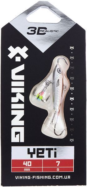 Балансир Viking Fishing Yeti Ice Jig 40mm 7.0g #12 Smoke Anchovy 1919.02.02 фото
