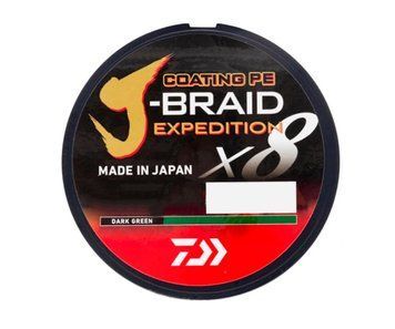 Шнур Daiwa J-Braid Expedition X8E 150м 0.22мм Dark Green 12551-022 фото
