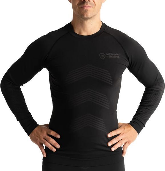 Футболка Adventer & fishing Undershirt M/L Titanium/black 1921.01.07 фото