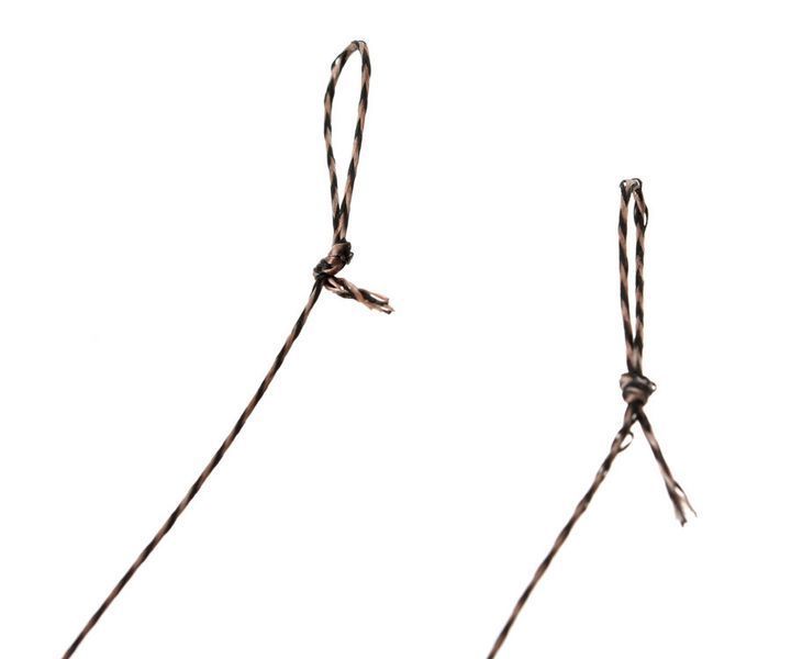 Готовий повідець Carp Pro 15см Sinking Braid 25 lb x8 PTFE Curved Shank №6 CP258-CS062 фото