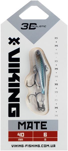 Балансир Viking Fishing Mate Ice Jig 40mm 6g #11 Anchovy 1919.05.08 фото