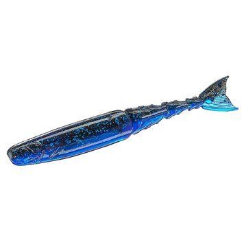 Плавающий силикон ZMAN Chattershad 4.5" 4pc #Black/Blue (CSH45-64PK4) CSH45-64PK4 фото