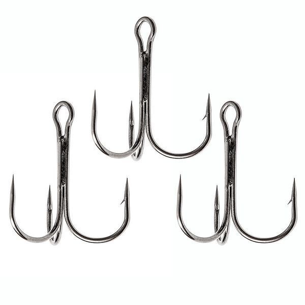 Тройник Fladen Maxximus Black Nickel Treble Hooks 3/0 2pc (14-37300) 14-37300 фото
