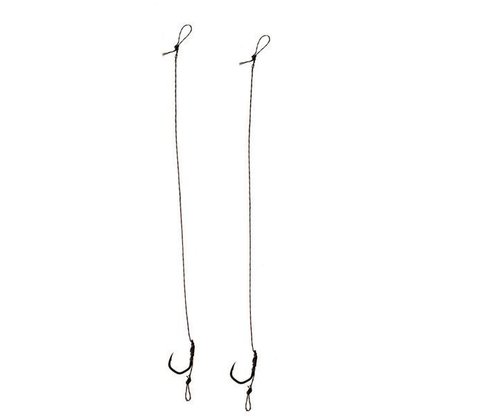 Готовий повідець Carp Pro Sinking Braid 20 lb x8 PTFE Wide Gape Сapture №10 15см CP208-WGC102 фото