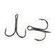 Тройник Fladen Maxximus Black Nickel Treble Hooks 3/0 2pc (14-37300) 14-37300 фото 1