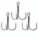 Тройник Fladen Maxximus Black Nickel Treble Hooks 3/0 2pc (14-37300) 14-37300 фото 3