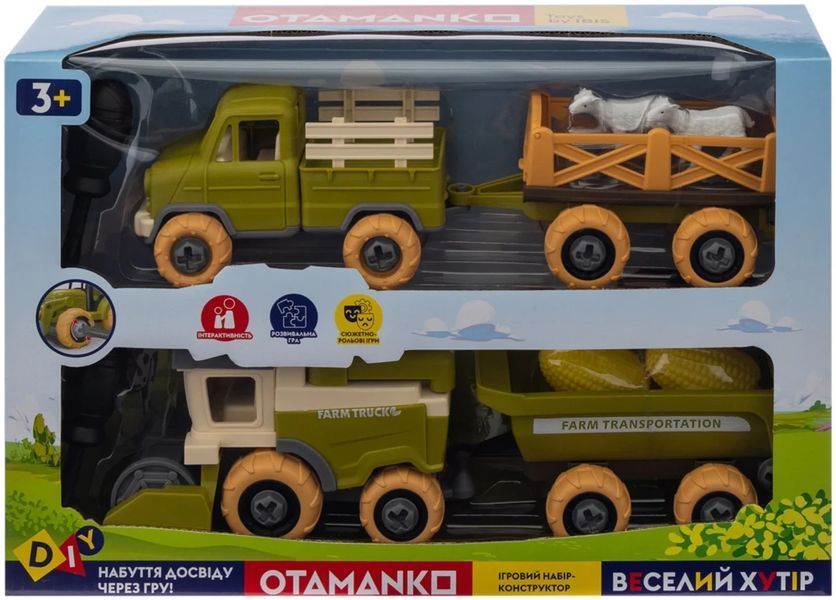 Ігровий набір OTAMANKO Фермерське господарство (комбайн з причепом 532.01.67 фото