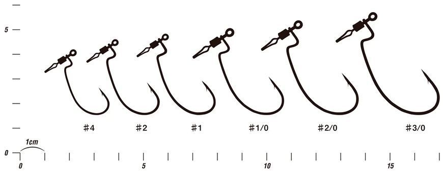 Крючок Decoy Worm117 HD Hook Offset #4 (5 шт/уп) 1562.08.02 фото