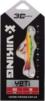 Балансир Viking Fishing Yeti Ice Jig 60mm 16.0g #4 Fire Perch 1919.02.26 фото