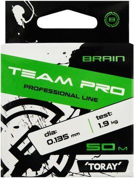Леска Brain Team Pro 50m (clear) 0.135mm 1.9kg 1858.26.84 фото