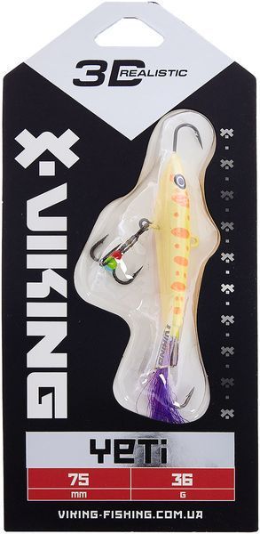 Балансир Viking Fishing Yeti Ice Jig 75mm 36.0g #6 Japanese School 1919.02.44 фото