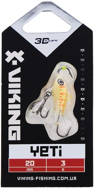 Балансир Viking Fishing Yeti Ice Jig 20mm 3.0g #6 Japanese School 1919.01.64 фото