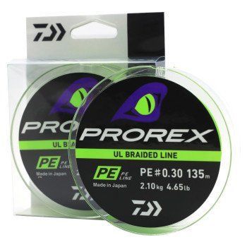 Шнур Daiwa Prorex UL Braid PE 135m 2.10kg 0.09mm #0.3 (12996-003) 12996-003 фото