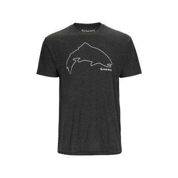 Футболка Simms Trout Outline T-Shirt Charcoal Heather XL (13519-086-50) 13519-086-50 фото
