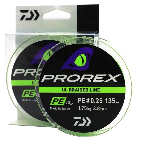 Шнур Daiwa Prorex UL Braid PE 135m 2.10kg 0.09mm #0.3 (12996-003) 12996-003 фото