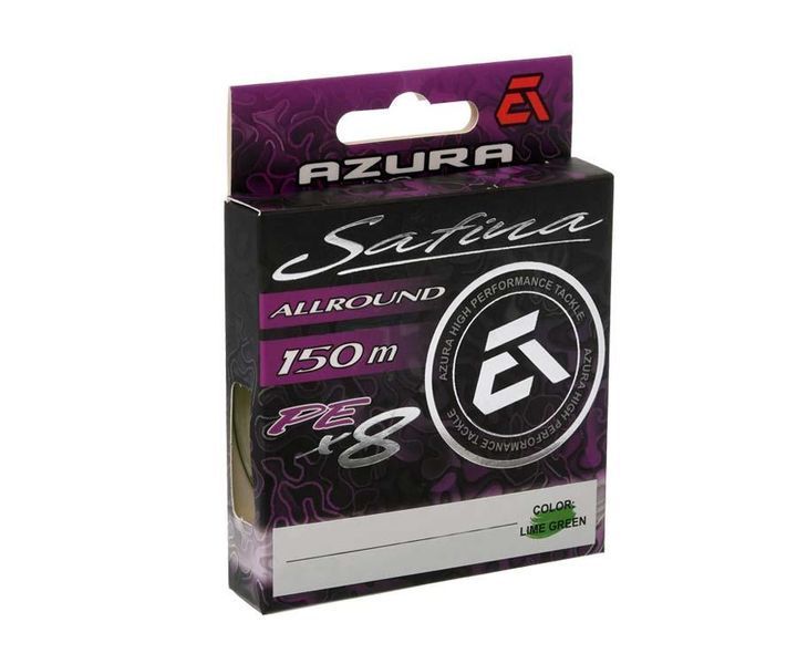 Шнур Azura Safina PE X8 150м #1.2 0.185 мм AS8-12 фото