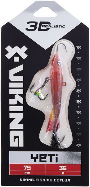 Балансир Viking Fishing Yeti Ice Jig 75mm 36.0g #7 Coral Trout 1919.02.45 фото