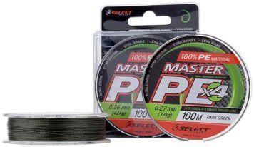 Шнур Select Master PE 100m (темн.-зел.) 0.36mm 42kg 1870.15.98 фото