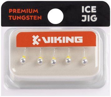 Мормышка вольфрамовая Viking Fishing Round+drop 0.31g 3mm Silver (5шт) 1919.03.53 фото