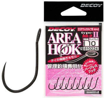 Крючок Decoy Area Hook II Mat Black 04, black, 8шт/уп 1562.02.11 фото