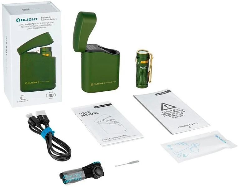 Ліхтар Olight Baton 4 Premium OD Green 2370.43.74 фото