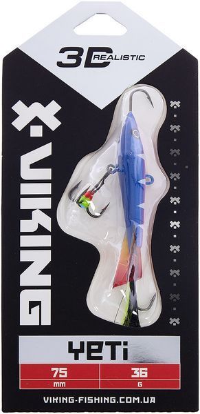 Балансир Viking Fishing Yeti Ice Jig 75mm 36.0g #9 Strange Perch 1919.02.47 фото