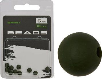 Бусинка Brain Beads 6mm (10 шт/уп) Green SGXA-9240-6 1858.25.32 фото