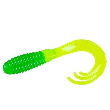 Силикон Big Bite Baits Triple Tip Grub 2" 10pc #Green Chart Tail (2317495) 2317495 фото